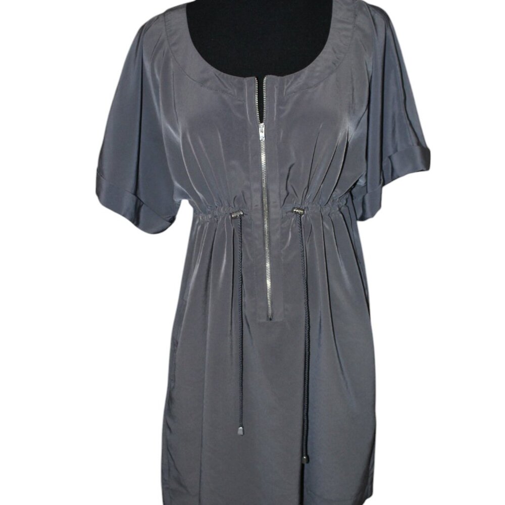 H&M Zip Dress Gray Size 6 EUC
